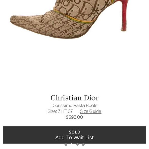 Christian Dior Diorssimo Rasta Boots - Picture 2 of 3